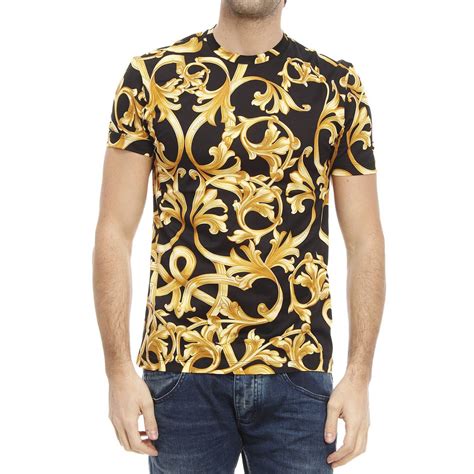 versace gold t shirt|authentic versace shirt.